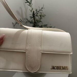 Cute white staple purse